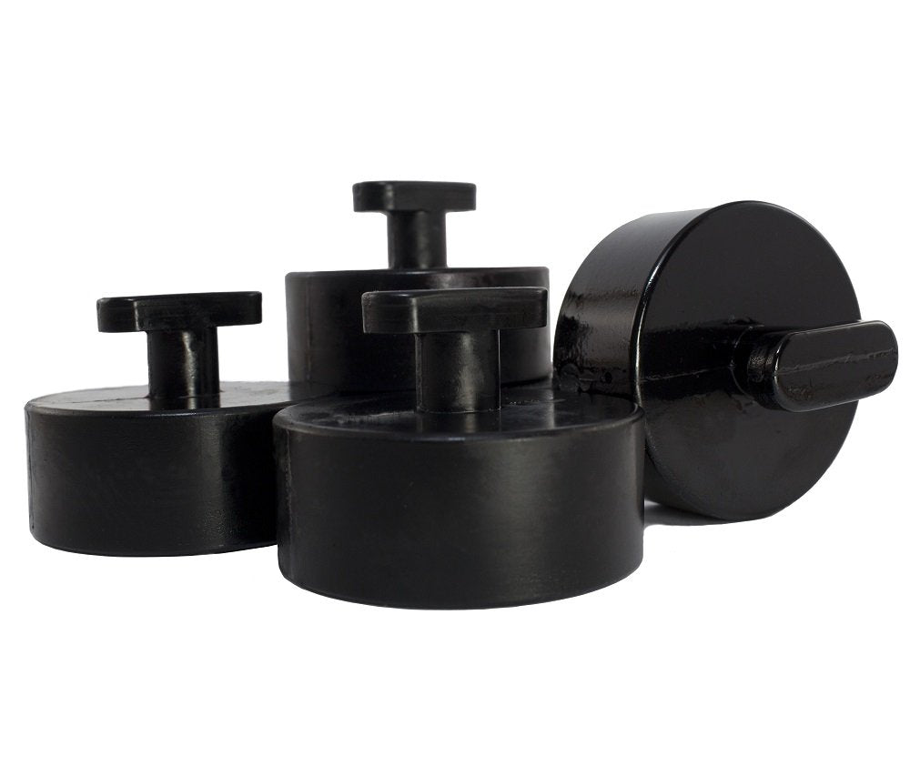 Hinson Motorsports urethane Corvette lift & jacking pads set of 4 — polyurethane frame-rail jack pads