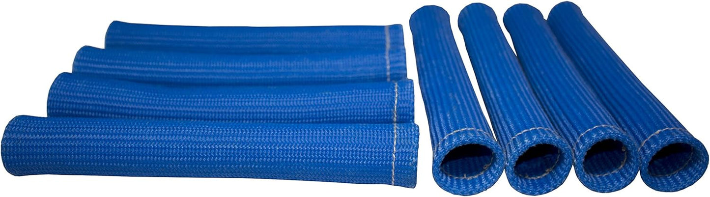 LSx Performance Spark Plug Wire & Heat Boot Combo (Red 45 Wires & Blue Boots)