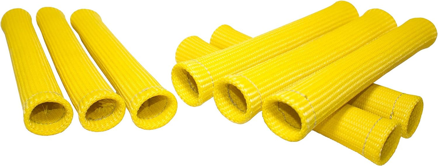 LSx Performance Spark Plug Wire & Heat Boot Combo (Red Wires & Yellow Boots)