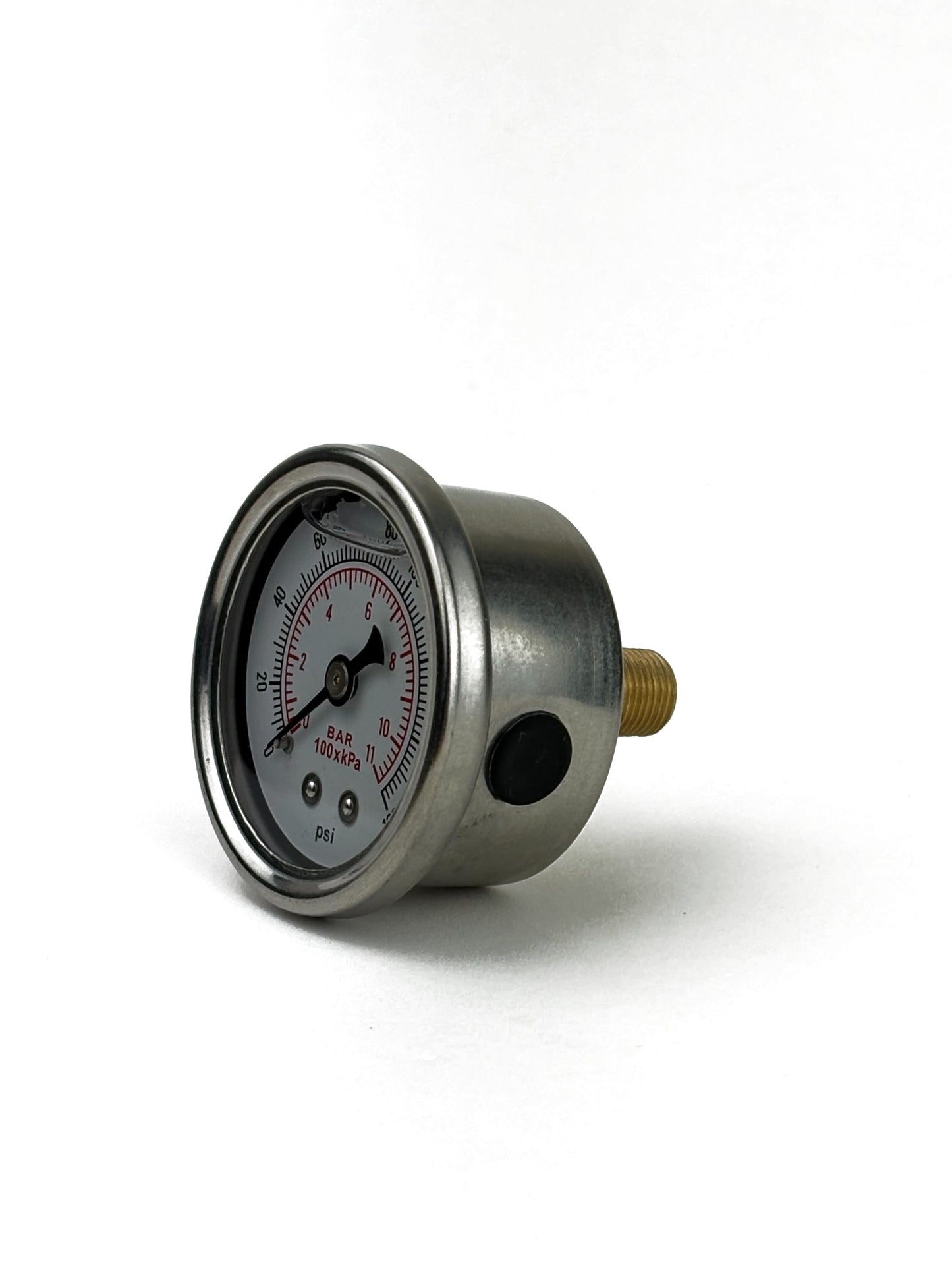 Fuel Pressure Gauge 0-100 PSI White Face 1/8 NPT (view 4)