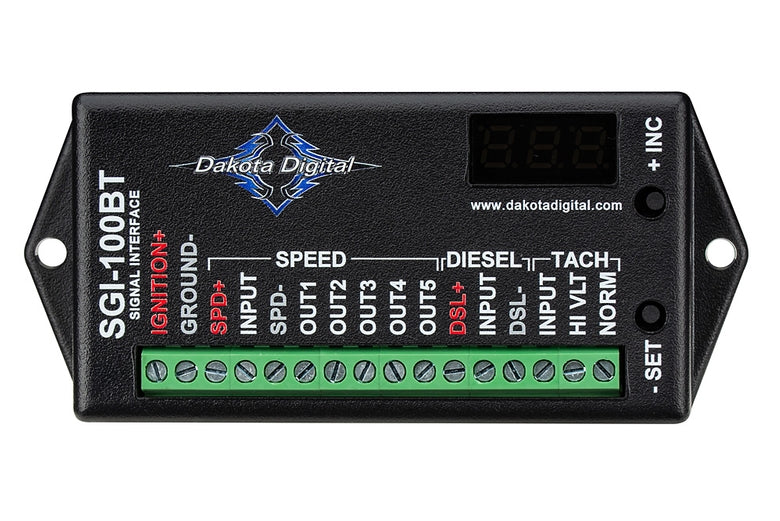 Universal Speedometer and Tachometer Interface SGI-100BT
