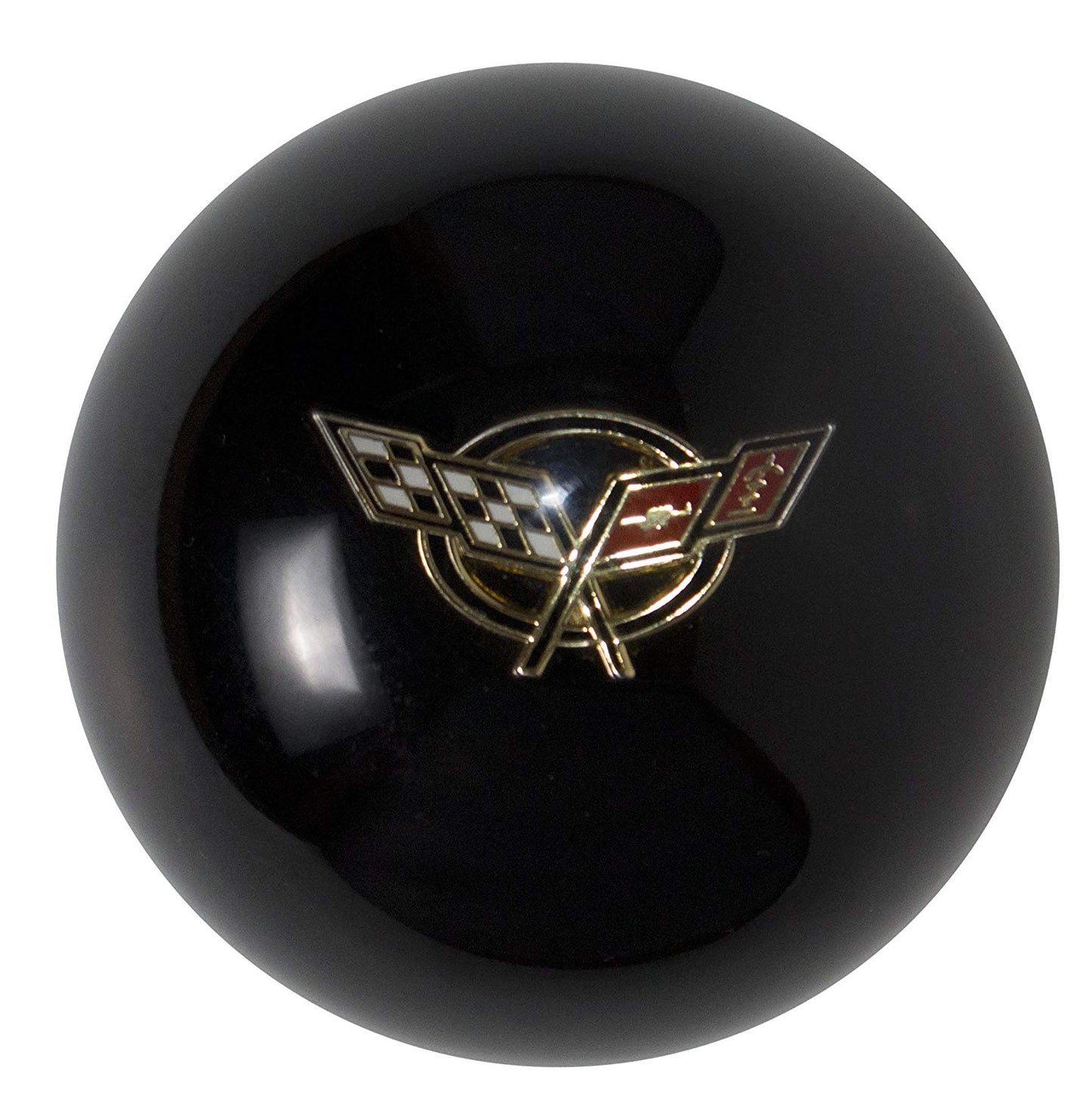 Hinson Motorsports Black C5 Ball w/ White Crossflags - 7063