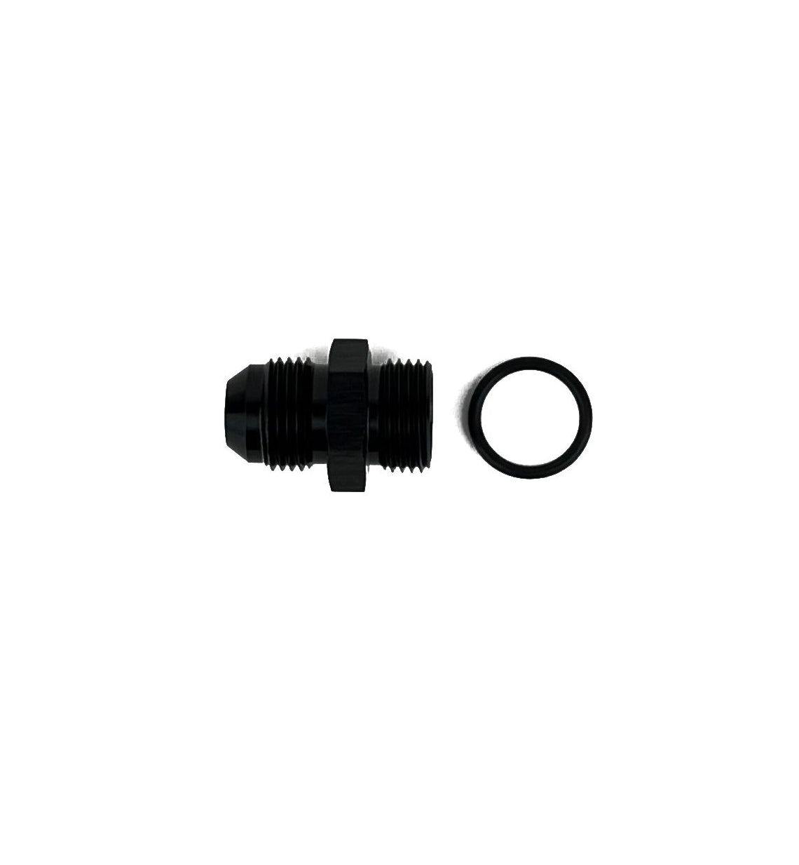 8-AN-ORB-to-8-AN-JIC-Male-Adapter-Black-Anodized-Fuel-Fitting