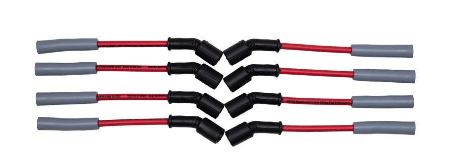 LSx Performance Spark Plug Wire & Heat Boot Combo (Red Wires & Red Boots)