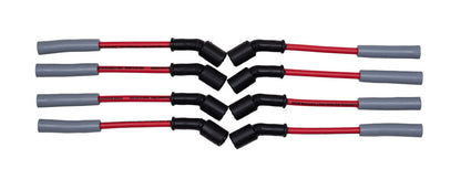 Red LSx Performance Car Spark Plug Wires & NGK TR55 Spark Plugs