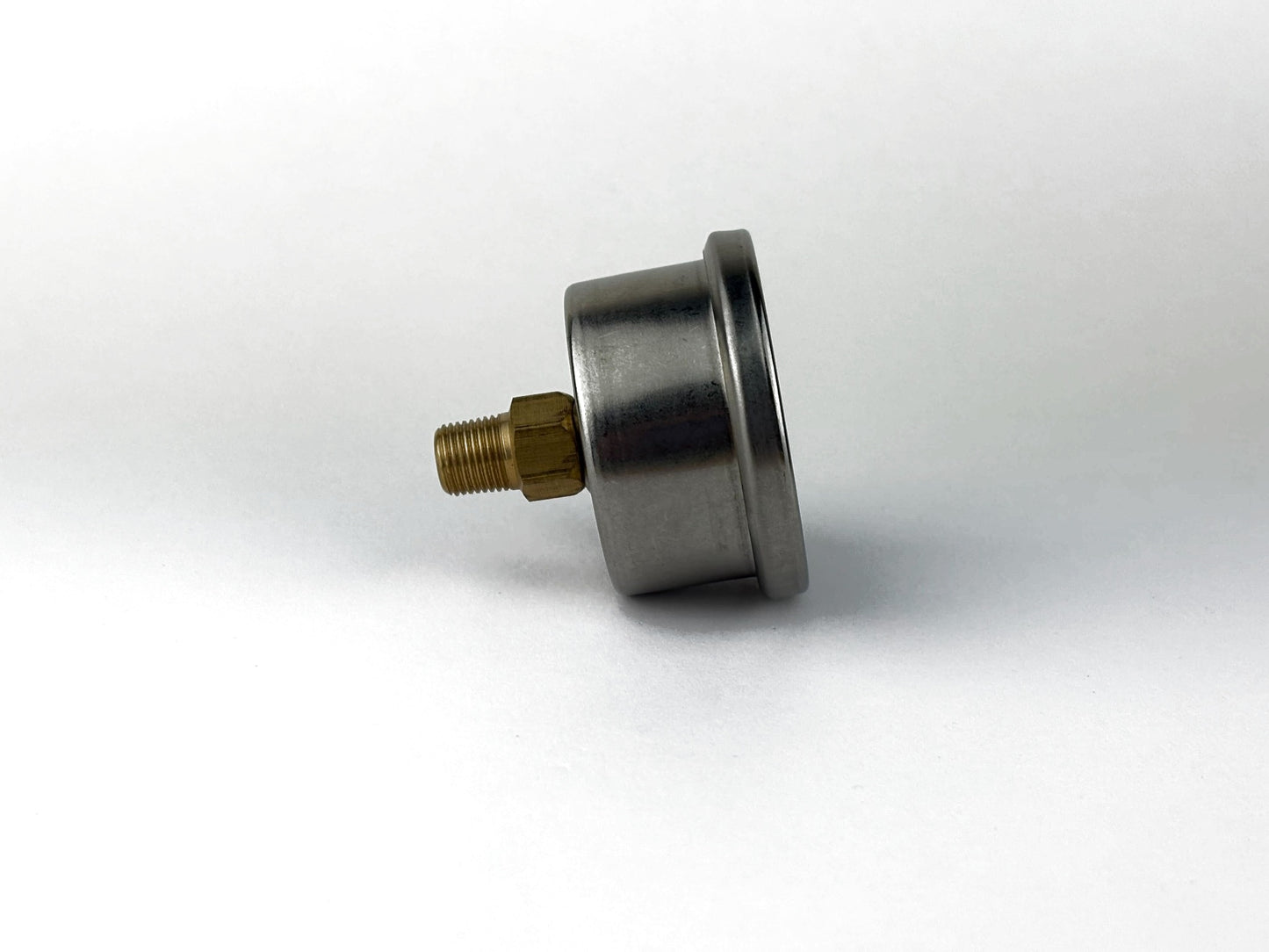 Fuel Pressure Gauge 0-100 PSI White Face 1/8 NPT (view 2)