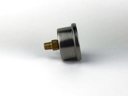 Fuel Pressure Gauge 0-100 PSI White Face 1/8 NPT (view 2)