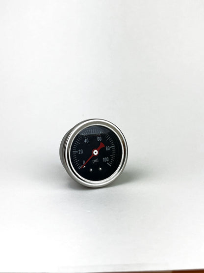 Fuel Pressure Gauge 0-100 PSI Black Face 1/8 NPT (view 3)