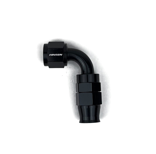 90 AN Hose End PTFE Black E85 Safe