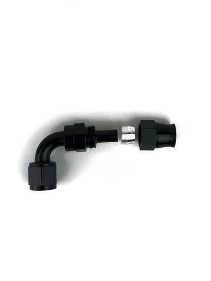 90 AN Hose End PTFE Black E85 Safe (view 3)
