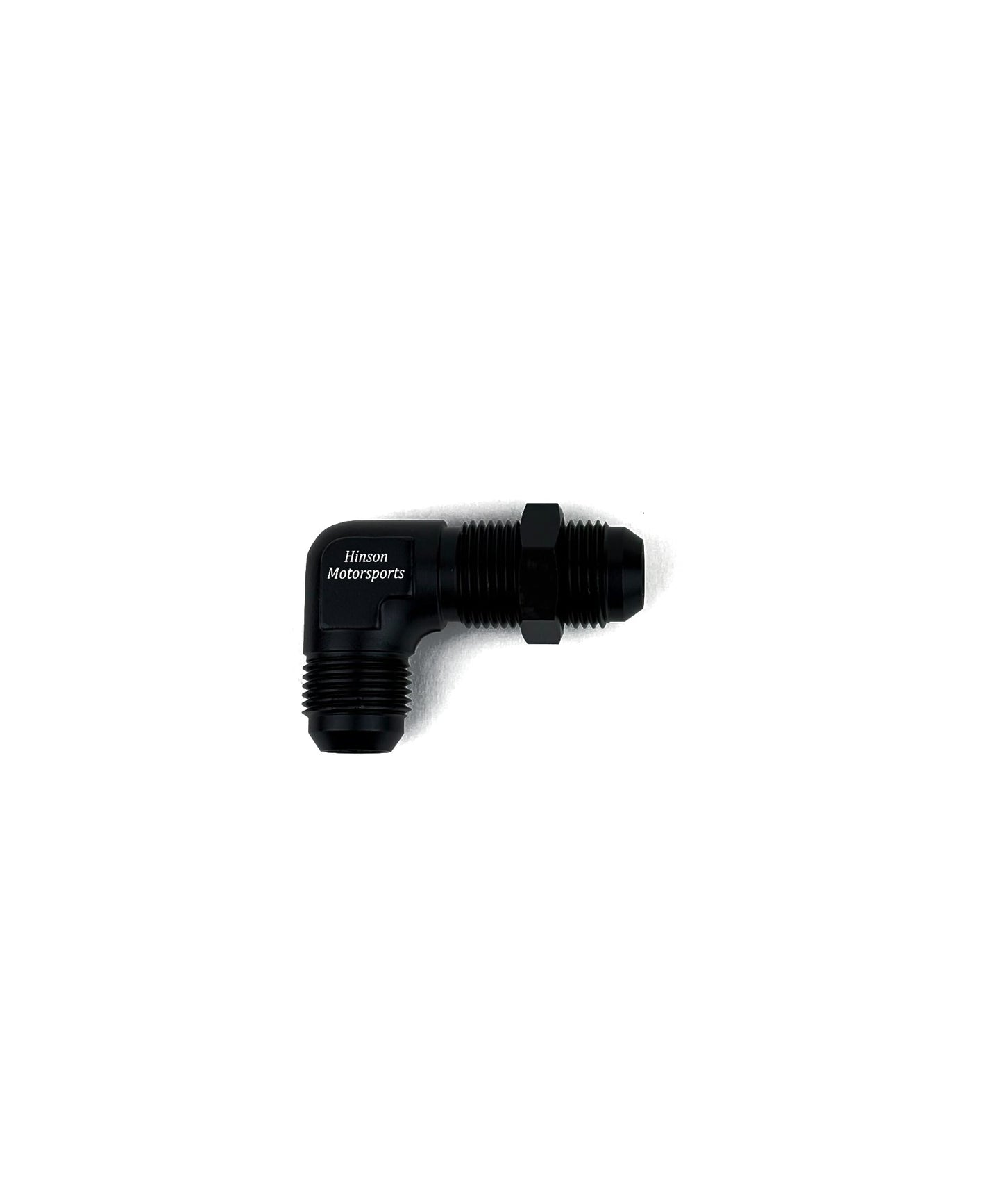 Bulkhead Fitting Black Anodized with Jam Nut & Crush Washers E85 Safe (view 2)