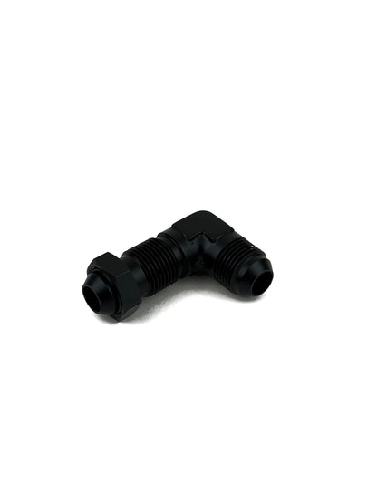 Bulkhead Fitting Black Anodized with Jam Nut & Crush Washers E85 Safe (view 4)