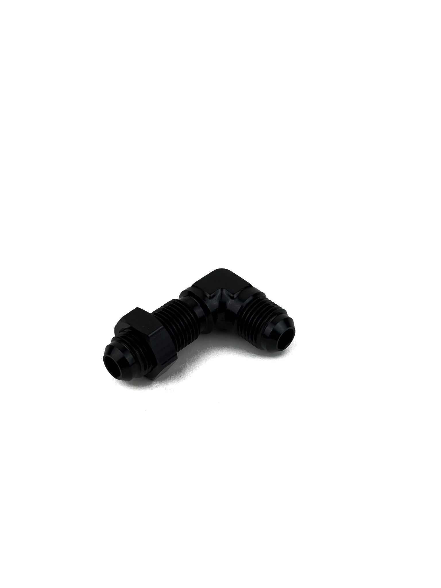 Bulkhead Fitting Black Anodized with Jam Nut & Crush Washers E85 Safe (view 6)