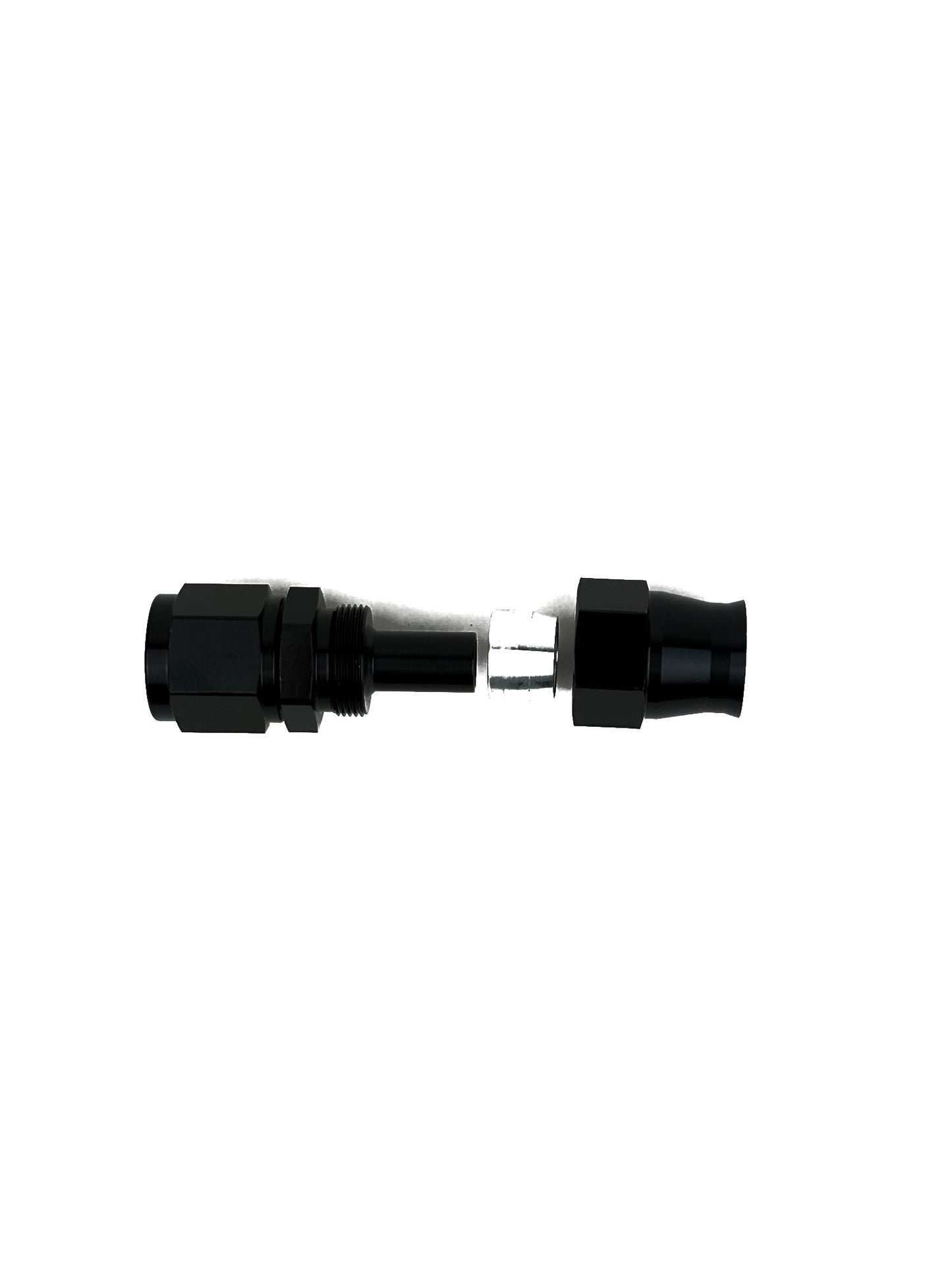 Straight AN Hose End PTFE Black E85 Safe (view 2)