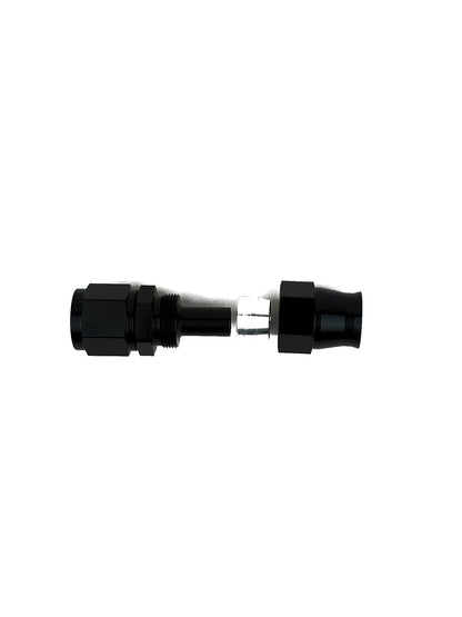 Straight AN Hose End PTFE Black E85 Safe (view 2)