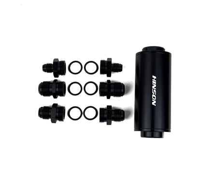 Fuel Filter 6AN/8AN/10AN Washable 100µm Stainless Element E85 & Diesel Safe (view 3)