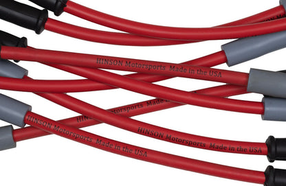 Small Block Chevy w/HEI Distributor Spark Plug Wire Set, Black Ferrite, 25ohm/ft