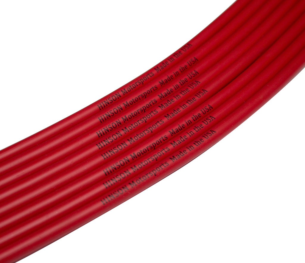 Universal Red LS and LT Spark Plug Wire Set with 45 degree and straight boots